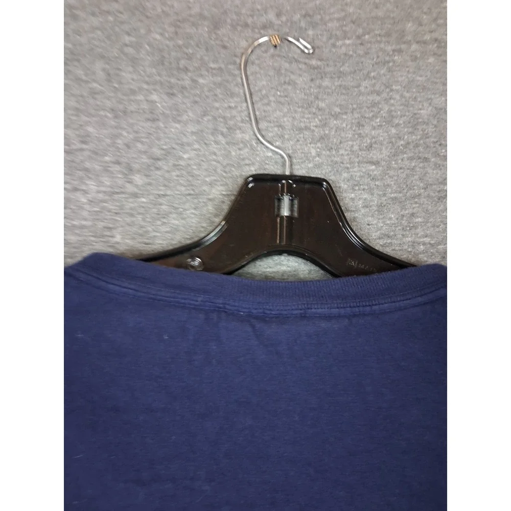 Polo Ralph Lauren Mens Shirt XL Blue Crew Small Pony Preppy 90s Casual Academia